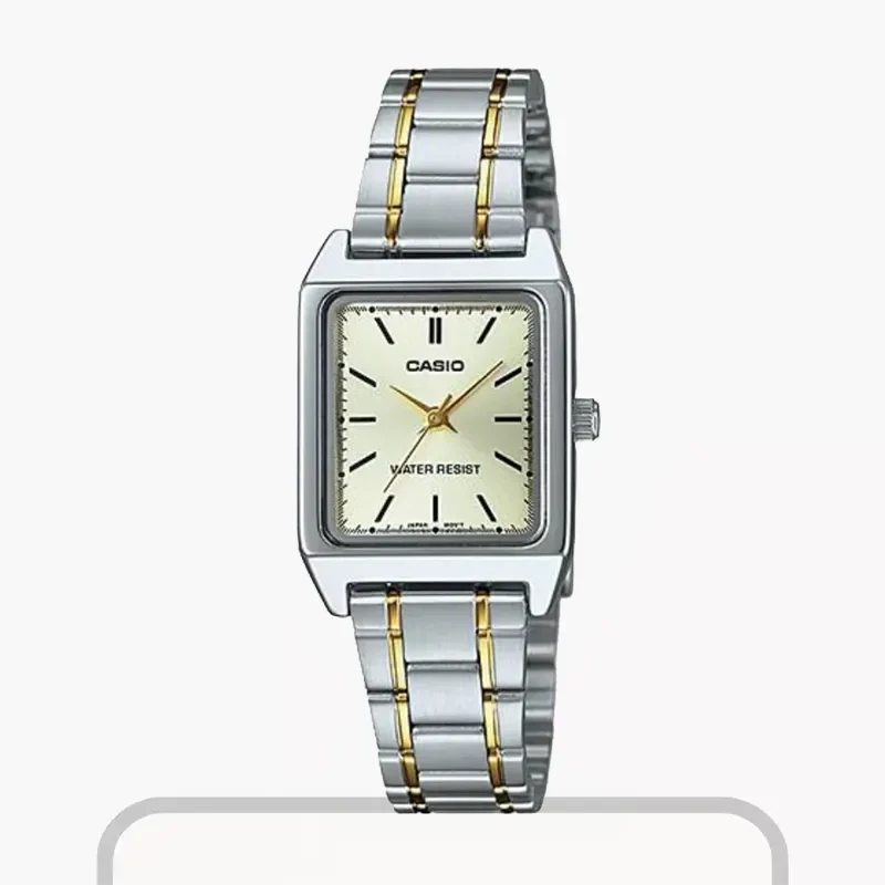 Casio Enticer Two-tone Fashion Ladies Watch- LTP-V007SG-9B